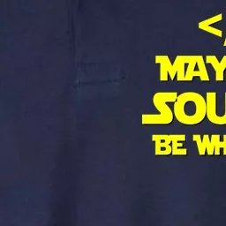 May The Source Be With You Softstyle Adult Sport Polo