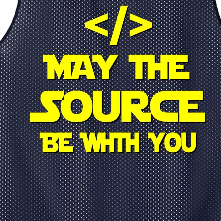 May The Source Be With You Mesh Reversible Basketball Jersey Tank