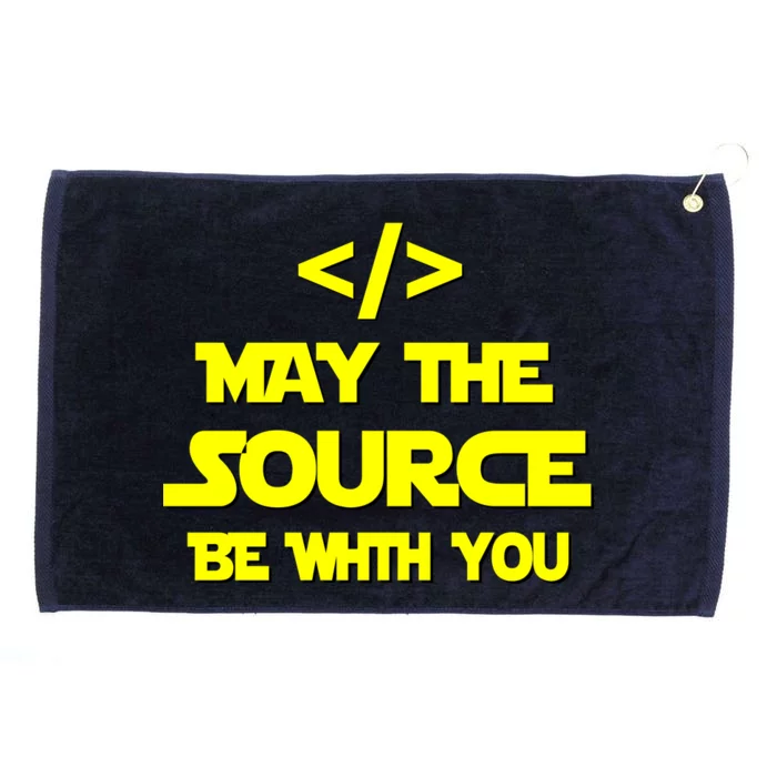 May The Source Be With You Grommeted Golf Towel