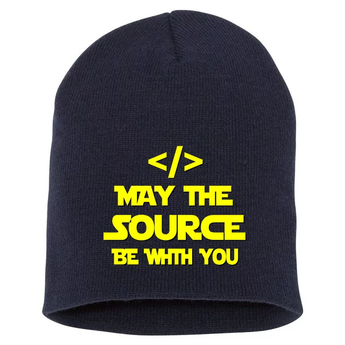 May The Source Be With You Short Acrylic Beanie