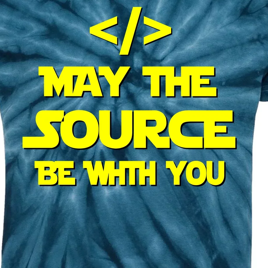 May The Source Be With You Kids Tie-Dye T-Shirt