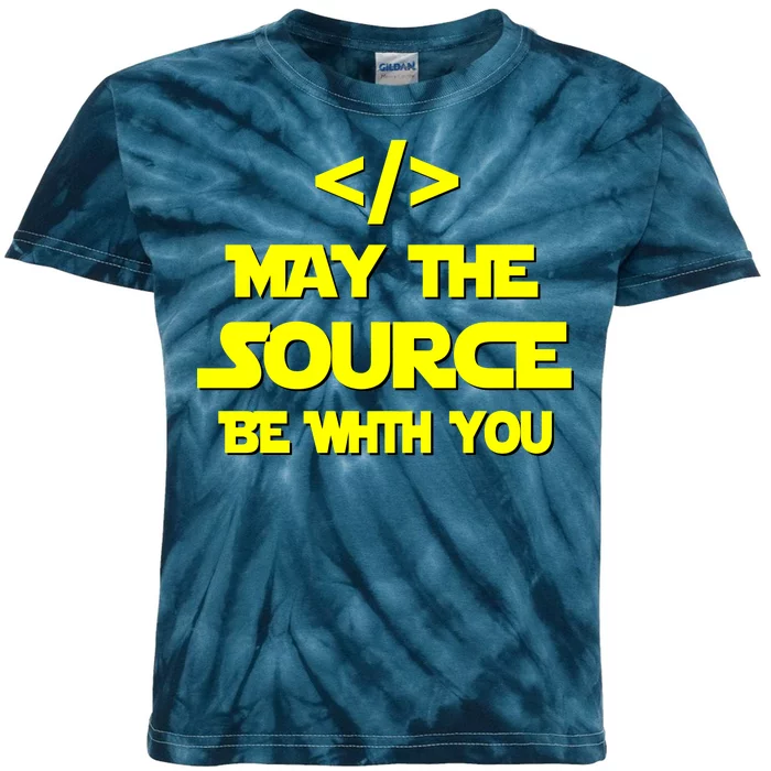 May The Source Be With You Kids Tie-Dye T-Shirt