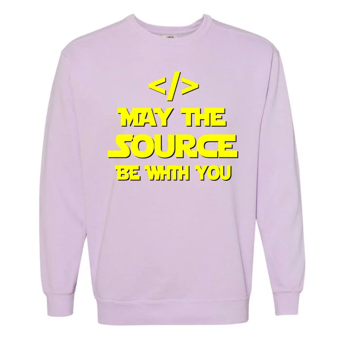 May The Source Be With You Garment-Dyed Sweatshirt