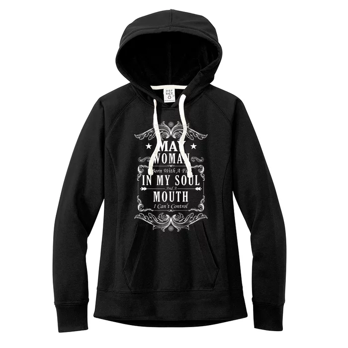 May Woman Funny Birthday Women's Fleece Hoodie