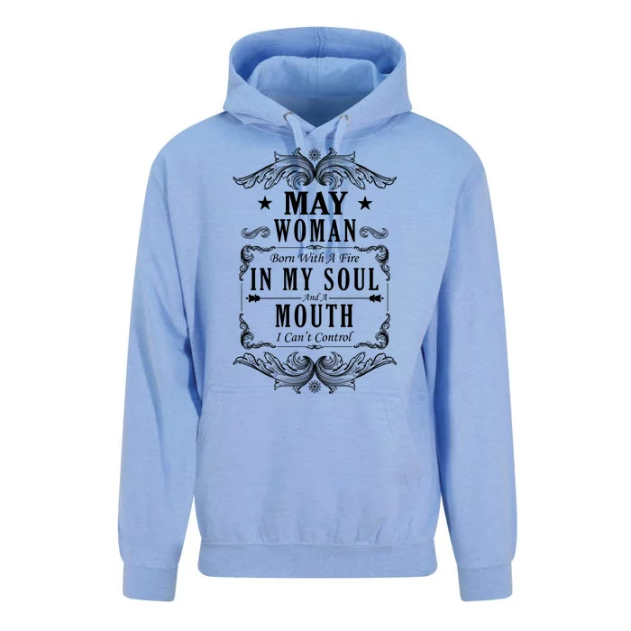 May Woman Funny Birthday Unisex Surf Hoodie