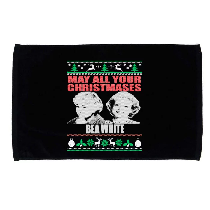 May All Your Christmases Bea White Microfiber Hand Towel