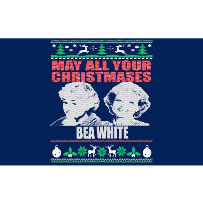 May All Your Christmases Bea White Bumper Sticker