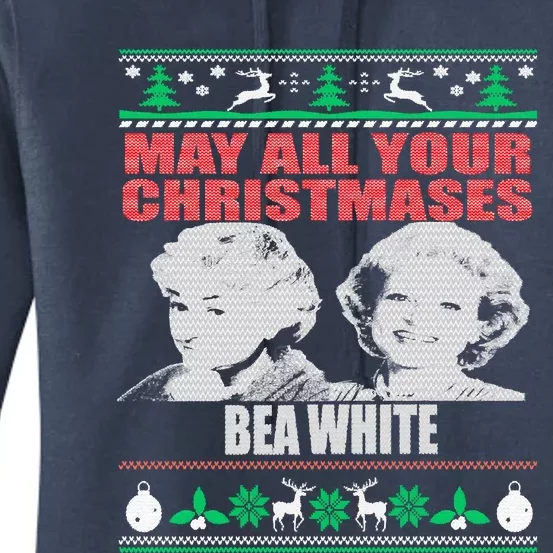 May All Your Christmases Bea White Women's Pullover Hoodie