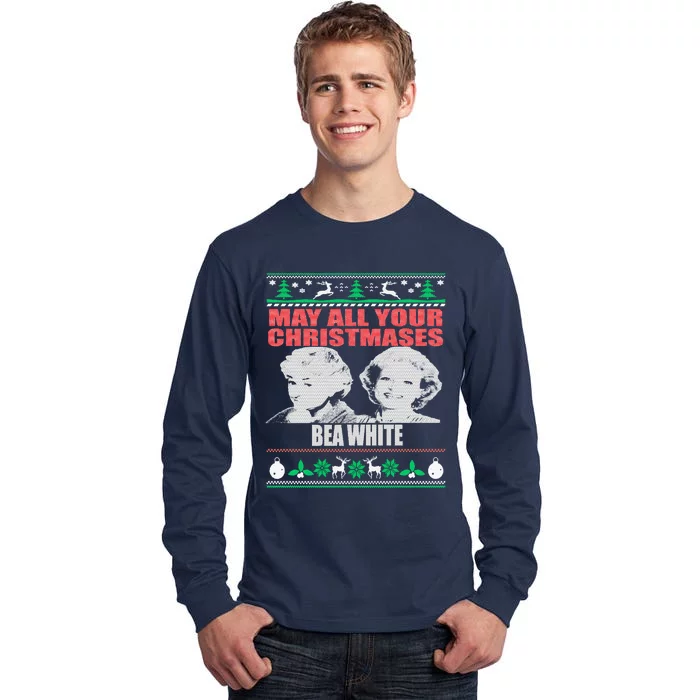 May All Your Christmases Bea White Tall Long Sleeve T-Shirt