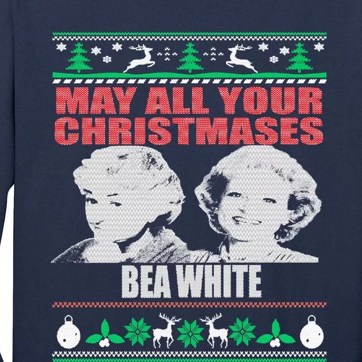 May All Your Christmases Bea White Tall Long Sleeve T-Shirt