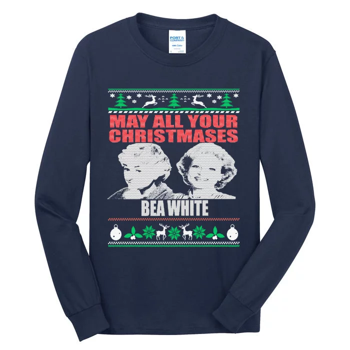 May All Your Christmases Bea White Tall Long Sleeve T-Shirt