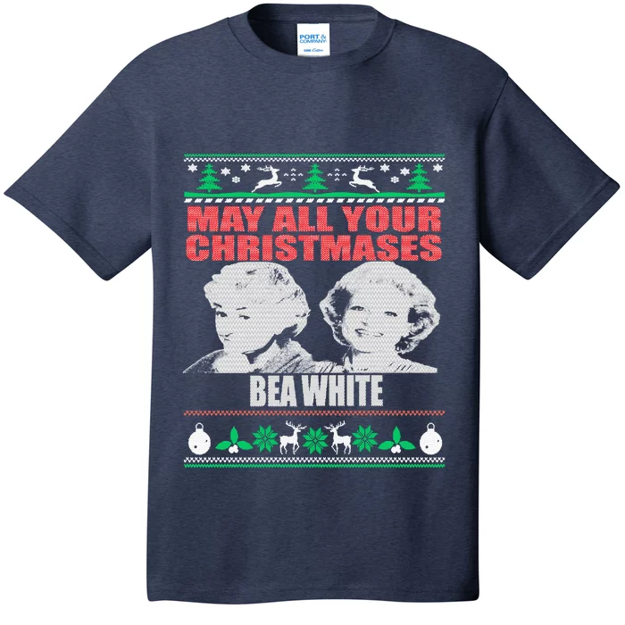 May All Your Christmases Bea White T-Shirt