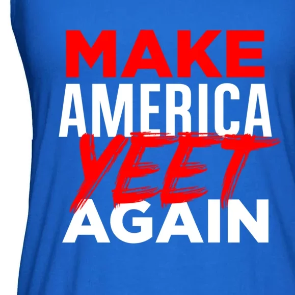 Make America Yeet Again Patriotic Trump Merica Great 2020 Gift Ladies Essential Flowy Tank