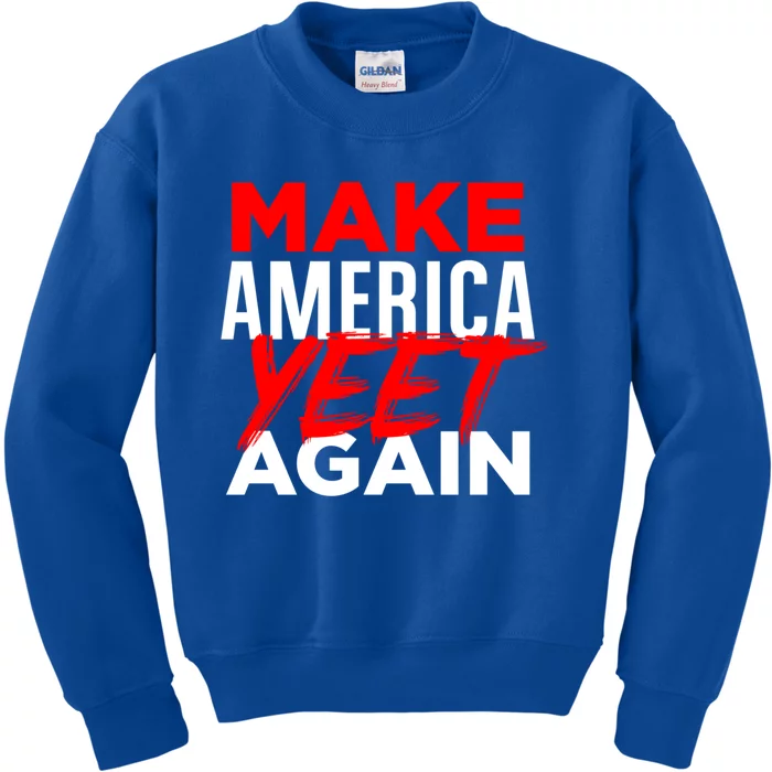 Make America Yeet Again Patriotic Trump Merica Great 2020 Gift Kids Sweatshirt