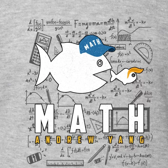 Math Andrew Yang 2020 Big Fish Eat Small Fish Anti Trump Gift Toddler Sweatshirt