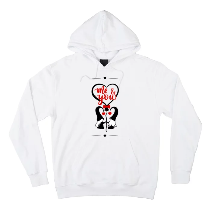 Me And You Happy Valentines Day Gnomes And Hearts Hoodie