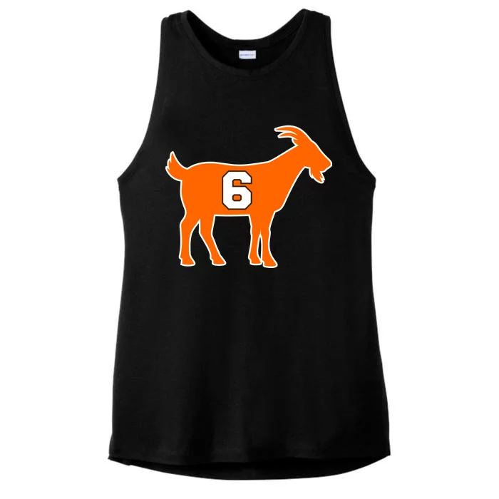 Mayfield Goat Cleveland, Ohio Football Ladies Tri-Blend Wicking Tank