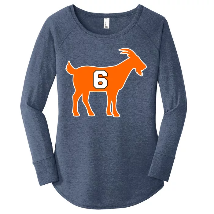 Mayfield Goat Cleveland, Ohio Football Women's Perfect Tri Tunic Long Sleeve Shirt