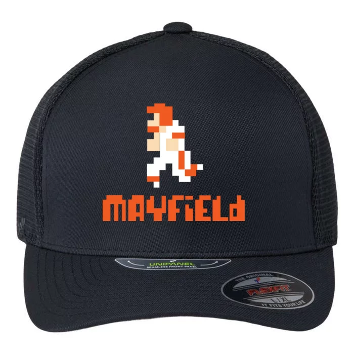 Mayfield Pixel Quarterback Cleveland Flexfit Unipanel Trucker Cap