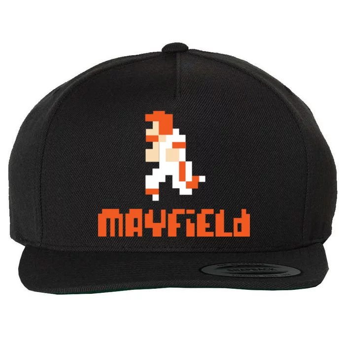 Mayfield Pixel Quarterback Cleveland Wool Snapback Cap