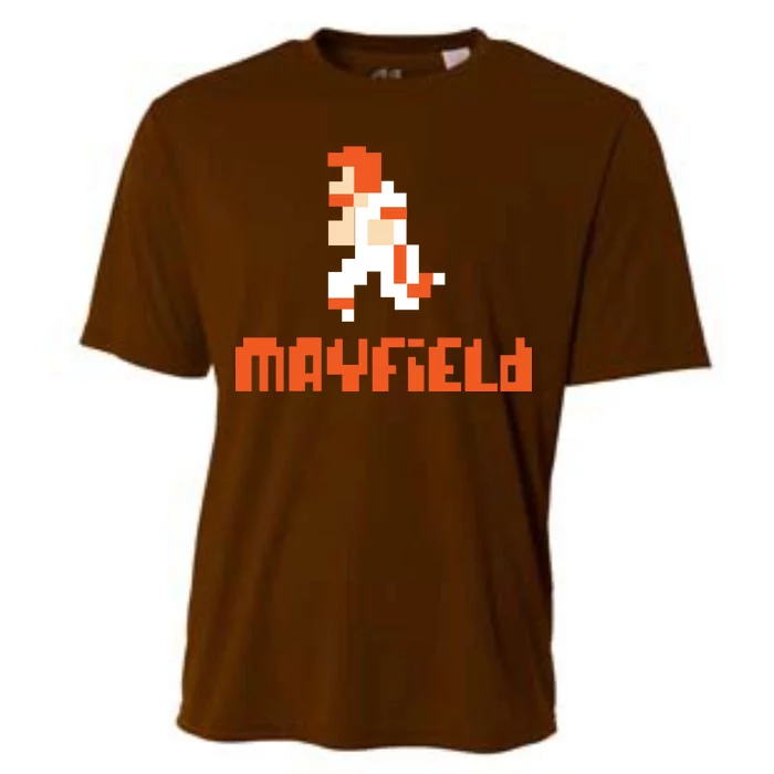 Mayfield Pixel Quarterback Cleveland Cooling Performance Crew T-Shirt