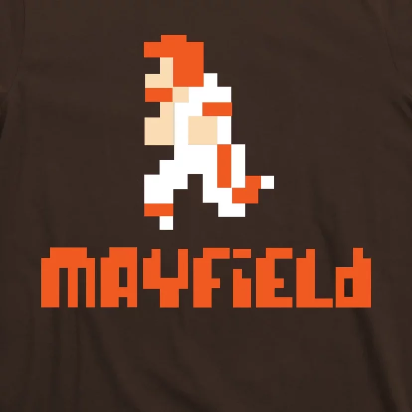 Mayfield Pixel Quarterback Cleveland T-Shirt