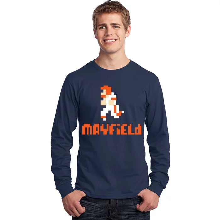 Mayfield Pixel Quarterback Cleveland Long Sleeve Shirt