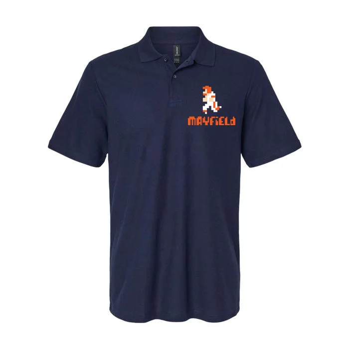 Mayfield Pixel Quarterback Cleveland Softstyle Adult Sport Polo