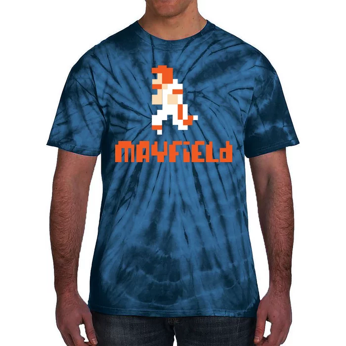 Mayfield Pixel Quarterback Cleveland Tie-Dye T-Shirt