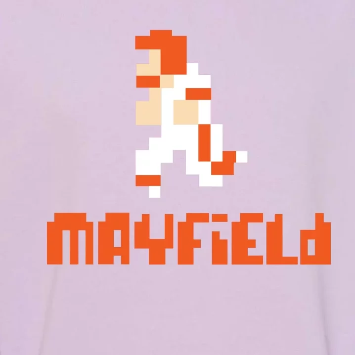 Mayfield Pixel Quarterback Cleveland Garment-Dyed Sweatshirt