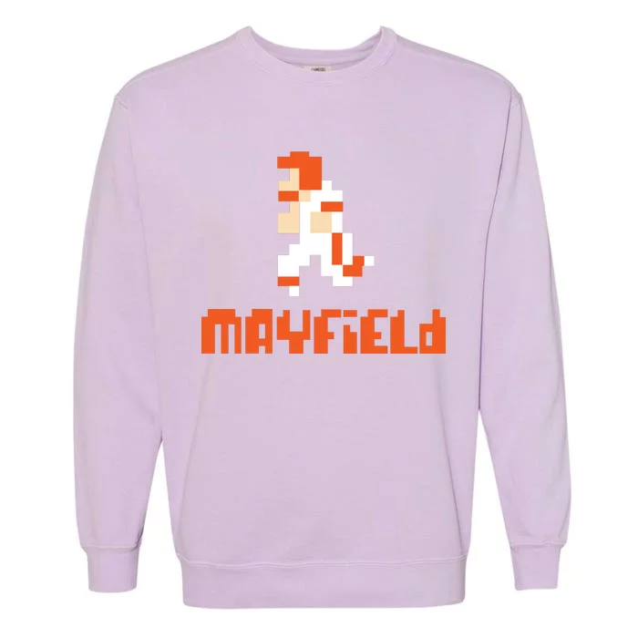 Mayfield Pixel Quarterback Cleveland Garment-Dyed Sweatshirt