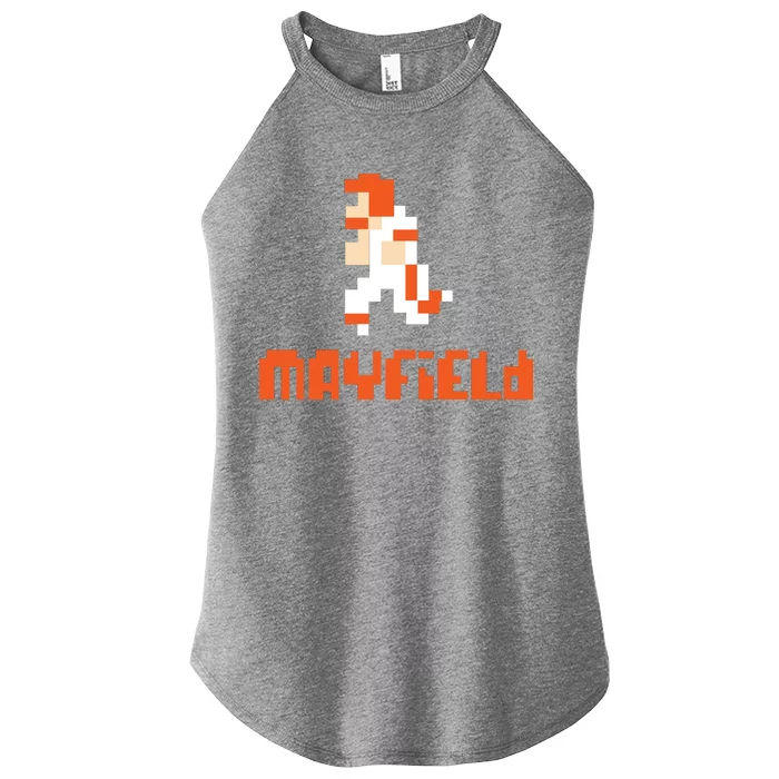 Mayfield Pixel Quarterback Cleveland Women’s Perfect Tri Rocker Tank