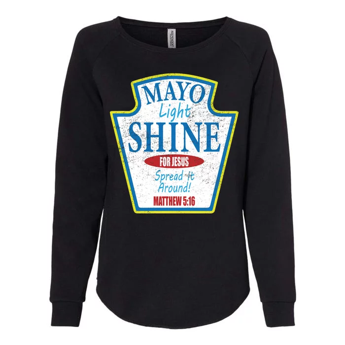 Mayo Light Shine for Jesus Womens California Wash Sweatshirt