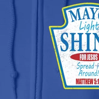 Mayo Light Shine for Jesus Full Zip Hoodie