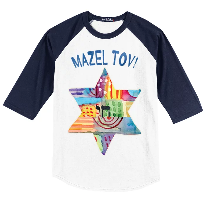 Mazel Tov Baseball Sleeve Shirt