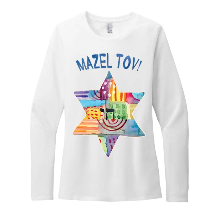 Mazel Tov Womens CVC Long Sleeve Shirt