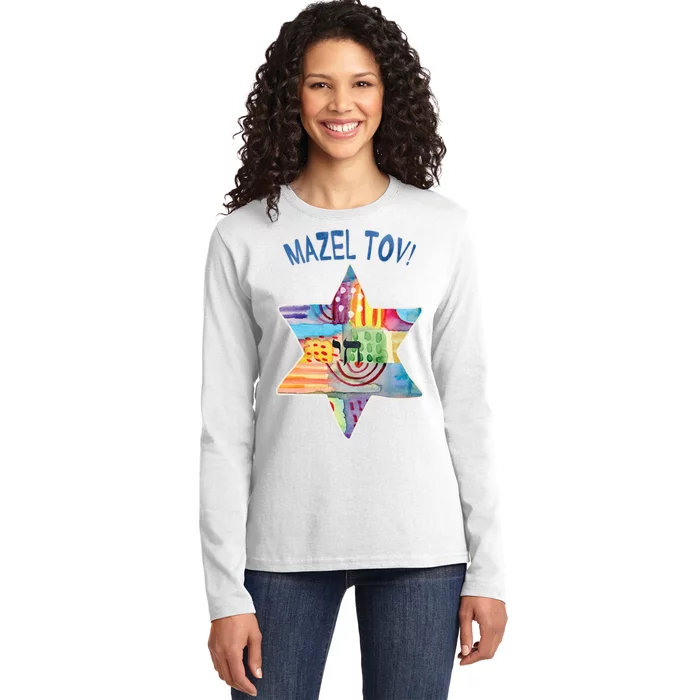 Mazel Tov Ladies Long Sleeve Shirt