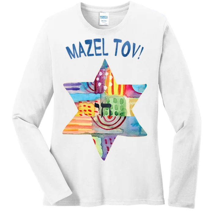 Mazel Tov Ladies Long Sleeve Shirt