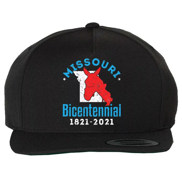 Missouri Bicentennial 18212021 200th Anniversary Mule Wool Snapback Cap