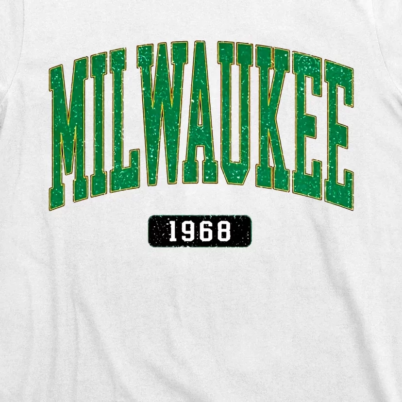 Milwaukee Baseball 1968 Lover Baseball Player Retro Sporty T-Shirt