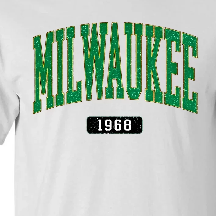 Milwaukee Baseball 1968 Lover Baseball Player Retro Sporty Tall T-Shirt