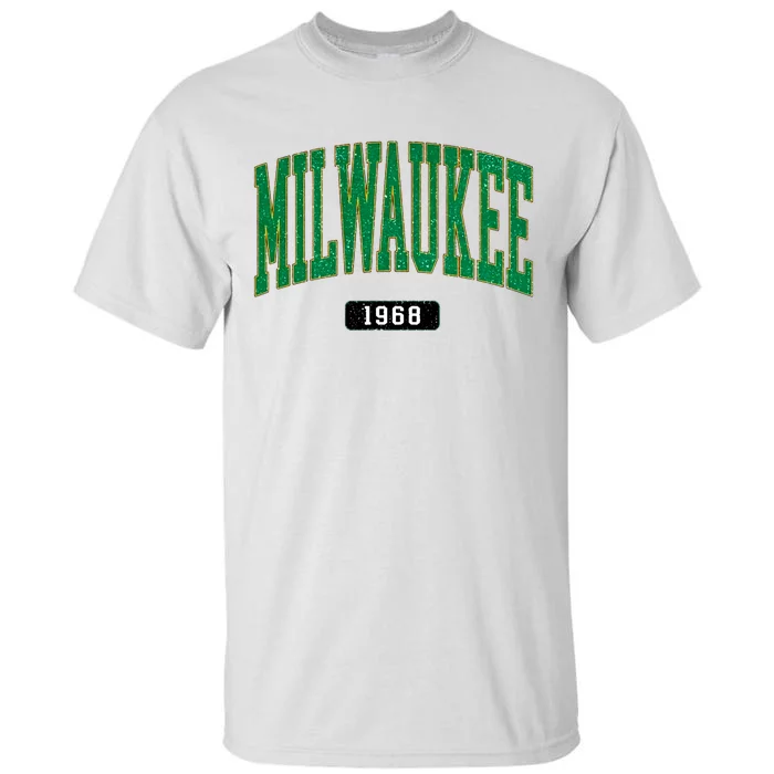 Milwaukee Baseball 1968 Lover Baseball Player Retro Sporty Tall T-Shirt