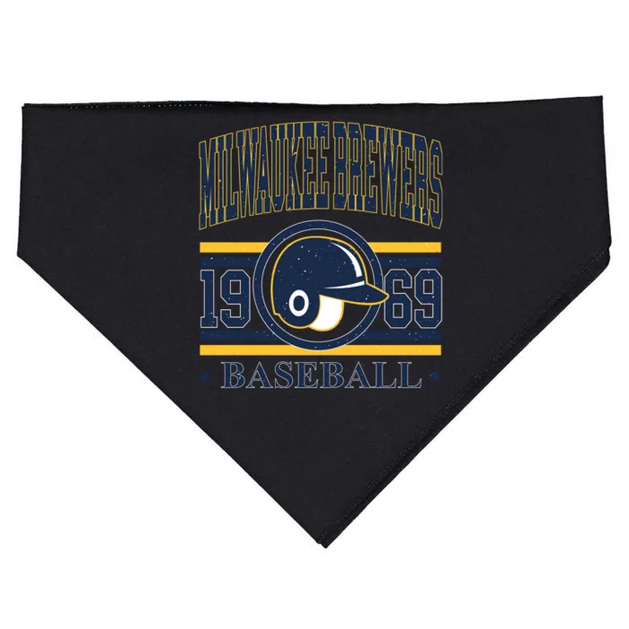 Milwaukee Brewers 1969 Baseball Team Supporter USA-Made Doggie Bandana