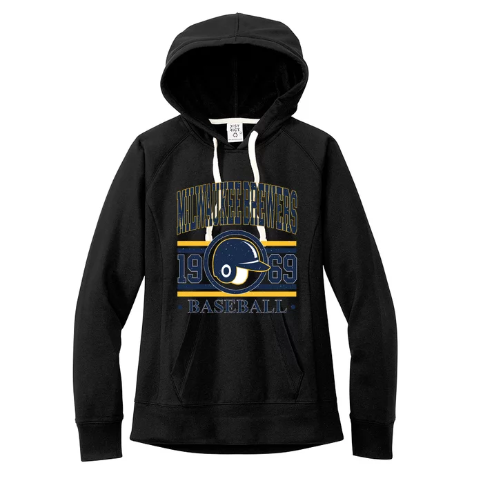 Milwaukee Brewers 1969 Baseball Team Supporter Women's Fleece Hoodie