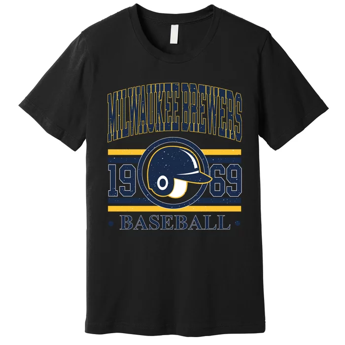 Milwaukee Brewers 1969 Baseball Team Supporter Premium T-Shirt