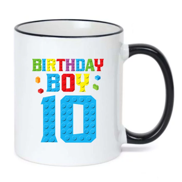 Master Builder 10th Birthday Boy Ten 10 Year Build Black Color Changing Mug