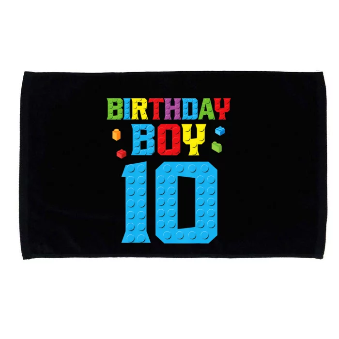 Master Builder 10th Birthday Boy Ten 10 Year Build Microfiber Hand Towel