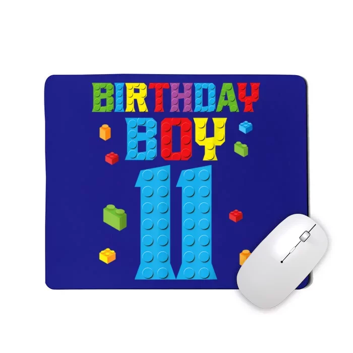 Master Builder 11th Birthday Boy 11 Year Building Bricks Mousepad