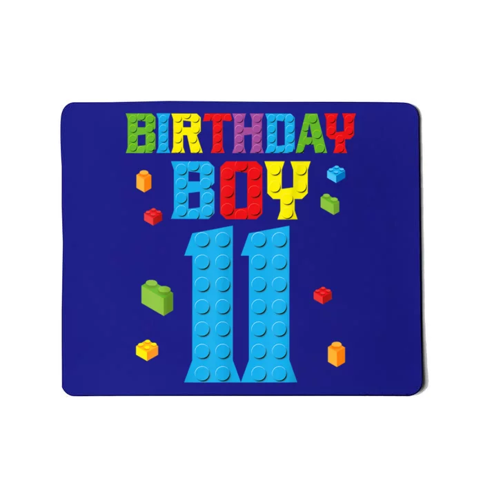 Master Builder 11th Birthday Boy 11 Year Building Bricks Mousepad