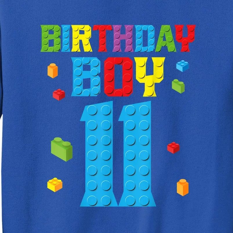 Master Builder 11th Birthday Boy 11 Year Building Bricks Tall Sweatshirt